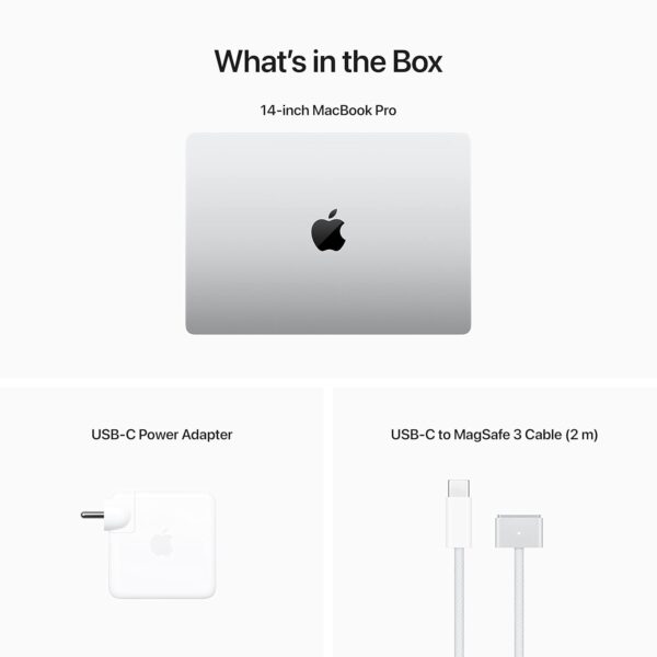 Apple 2023 MacBook Pro Laptop with Apple M2 Pro chip with 10‑core CPU and 16‑core GPU: 33.74 cm (14.2-inch), 16GB Unified Memory, 512GB SSD Storage, Works with iPhone/iPad; Silver - Image 5