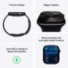 Apple Watch Series 10 GPS 46mm Silver Aluminium Case with Blue Cloud Sport Loop - Image 3