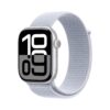 Apple Watch Series 10 GPS 46mm Silver Aluminium Case with Blue Cloud Sport Loop